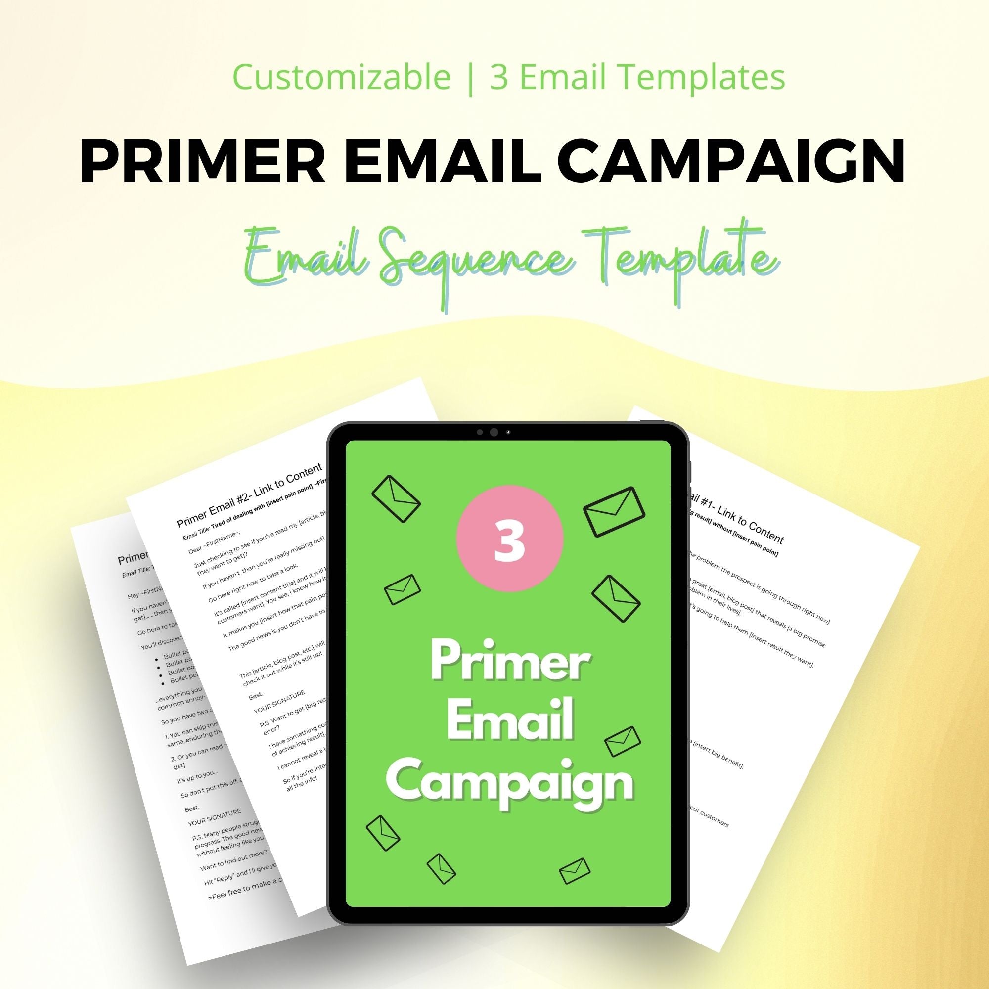 Priming List Email Sequence | Link to Content Emails | Fill-In-The-Blank Template | Done for You Scripts