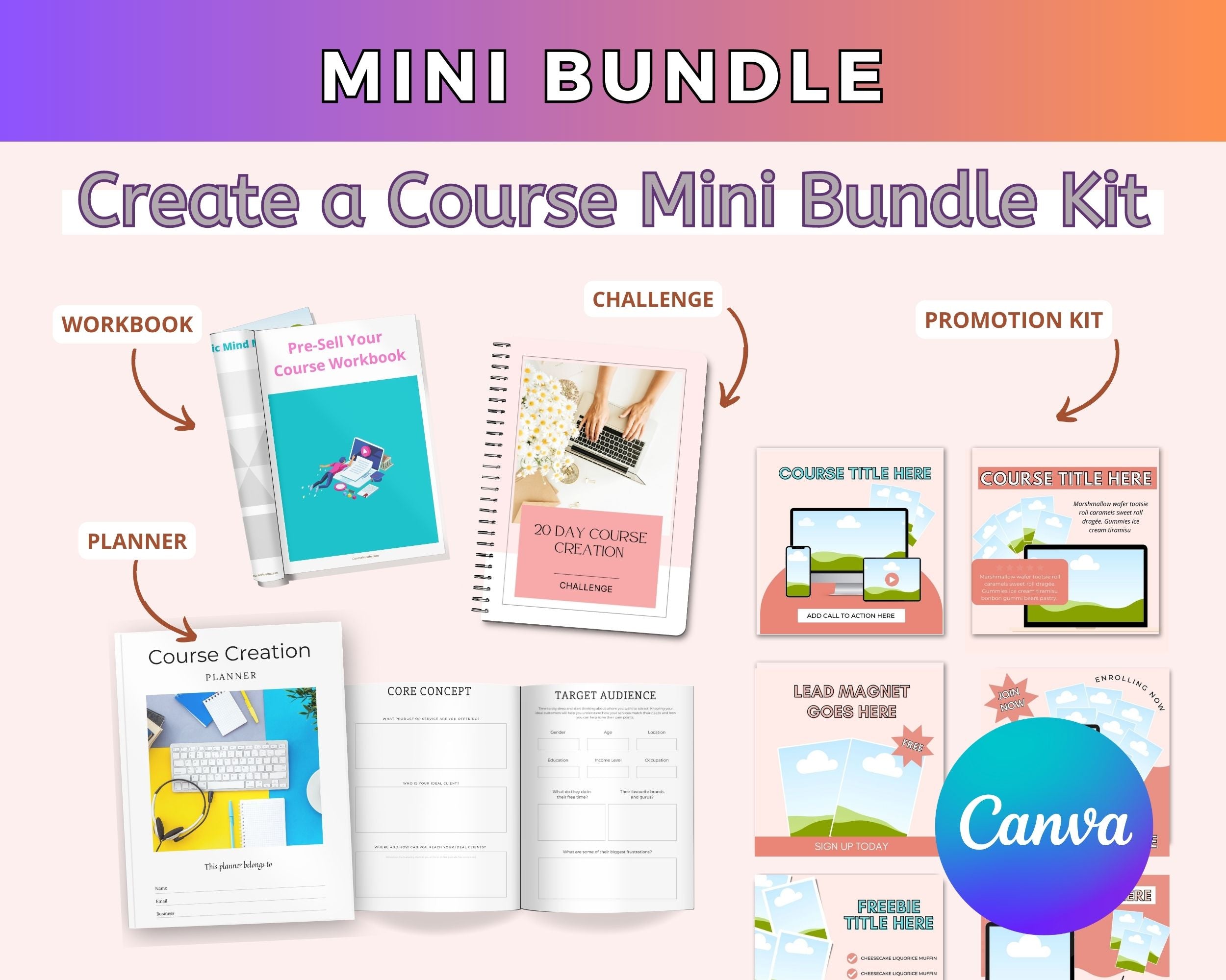 Create a Course Mini Bundle Kit | For Commercial Use