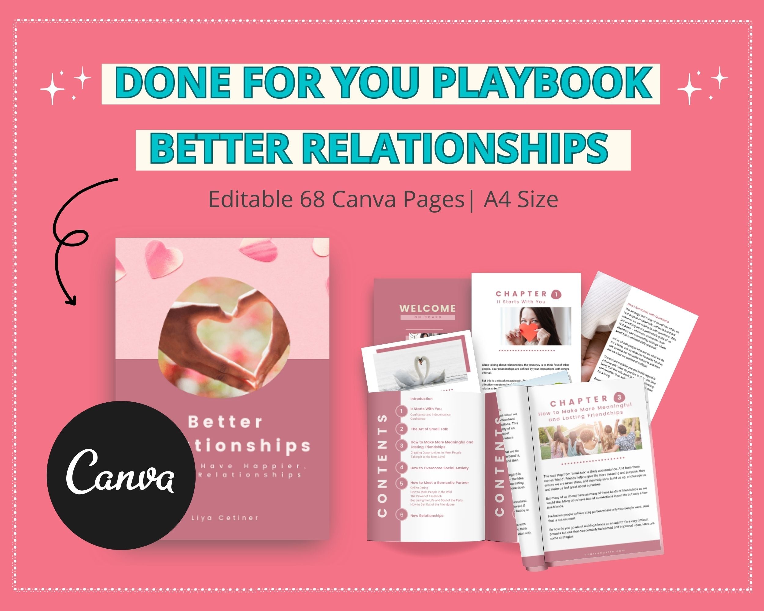 Done for You Better Relationship Playbook in Canva