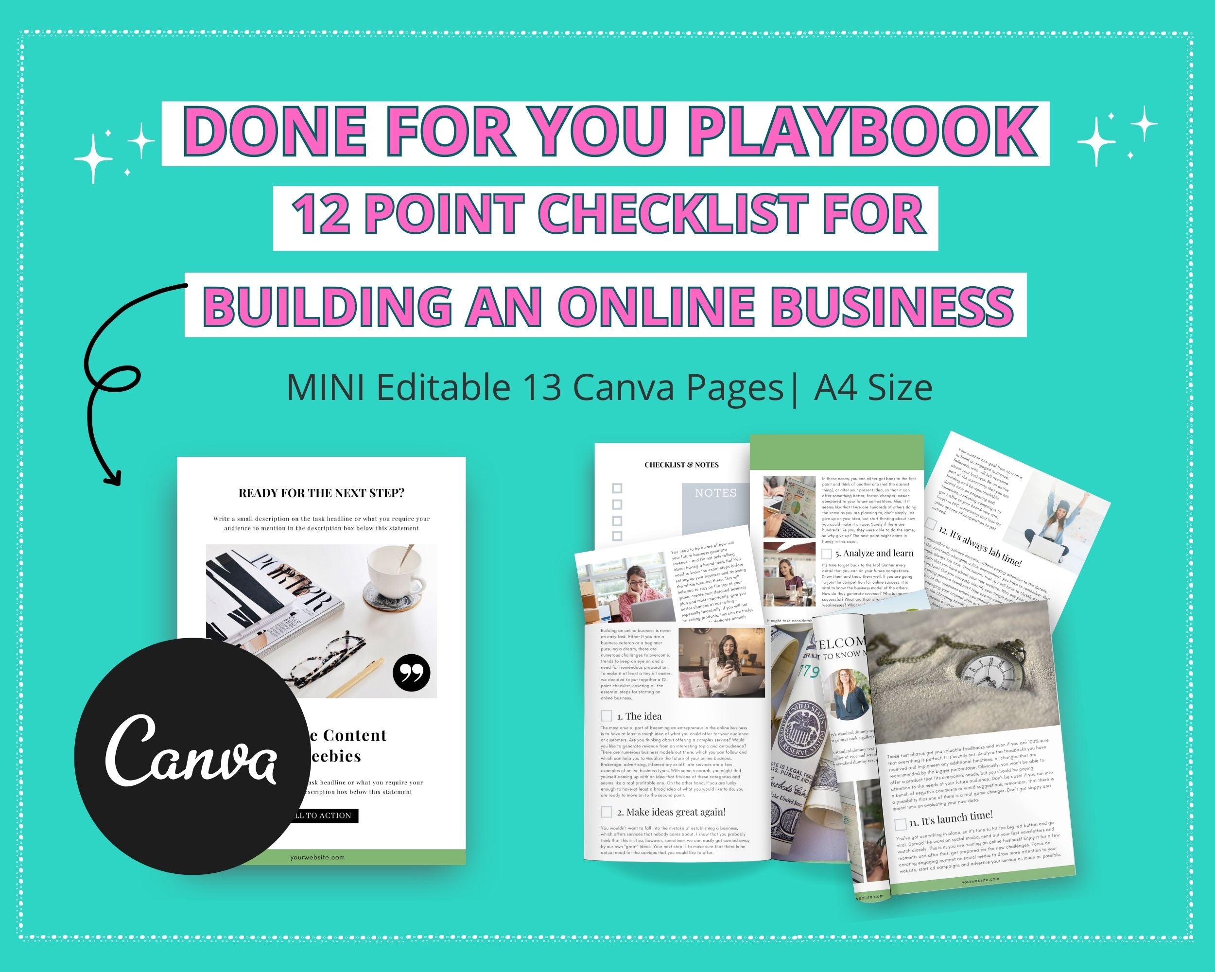 Done-for-You Mini 12 Point Checklist For Building Online Business