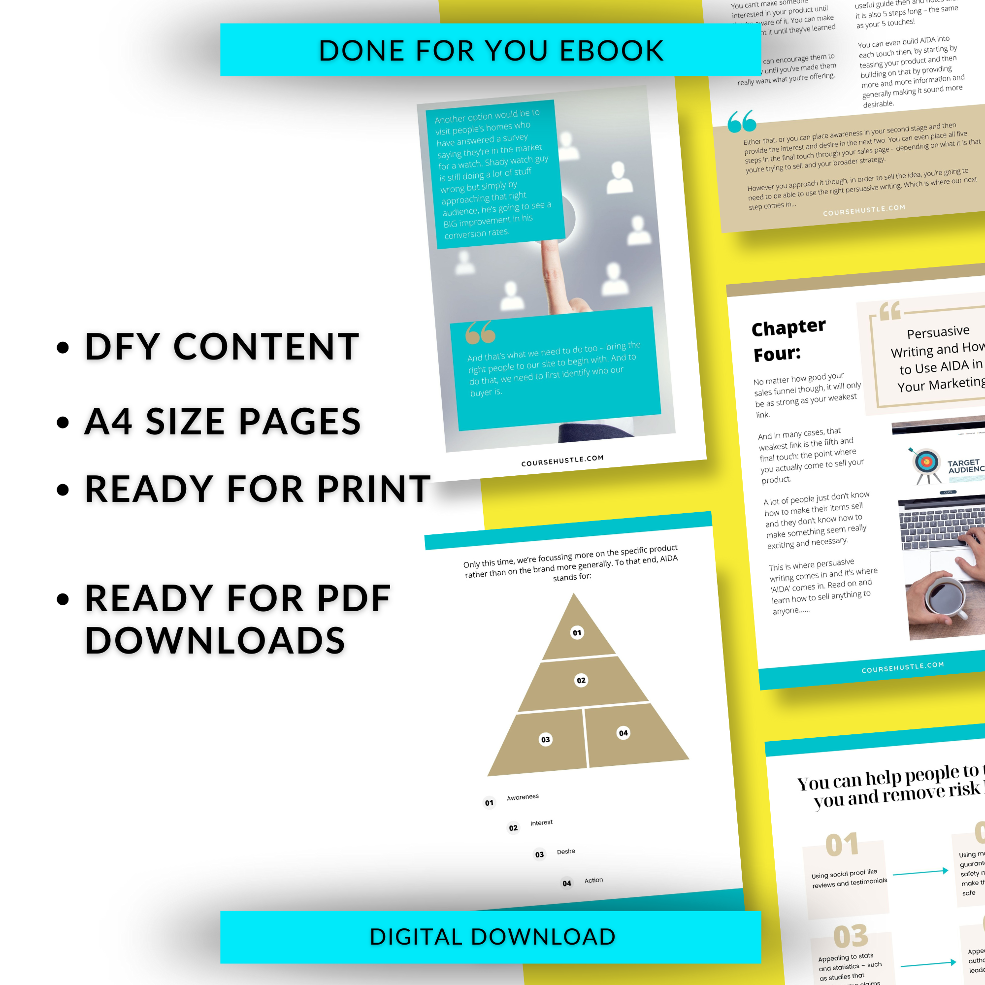 Done for You Sales Funnel Playbook in Canva | Editable A4 Size Canva Template