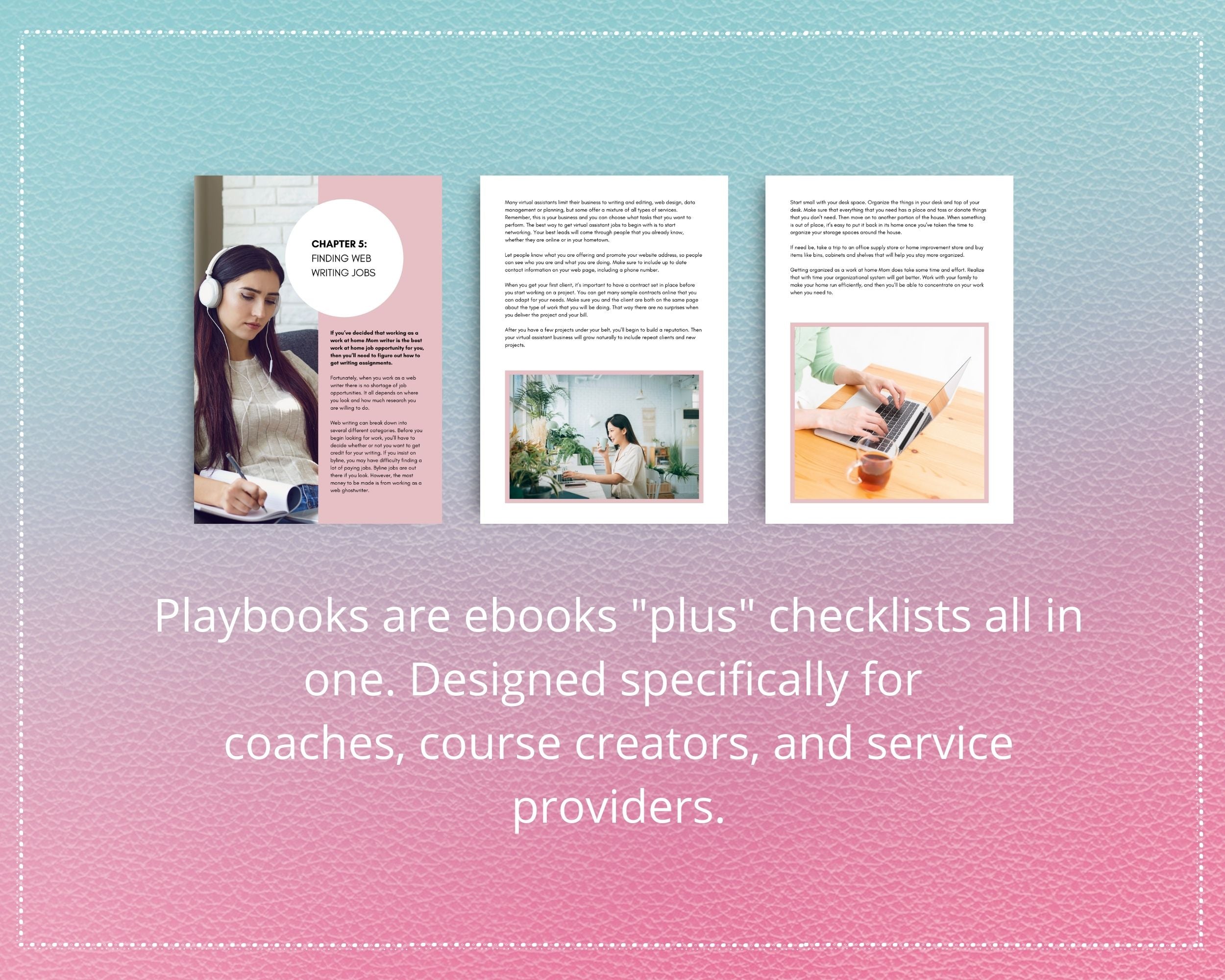 Online Businesses For Moms Playbook in Canva