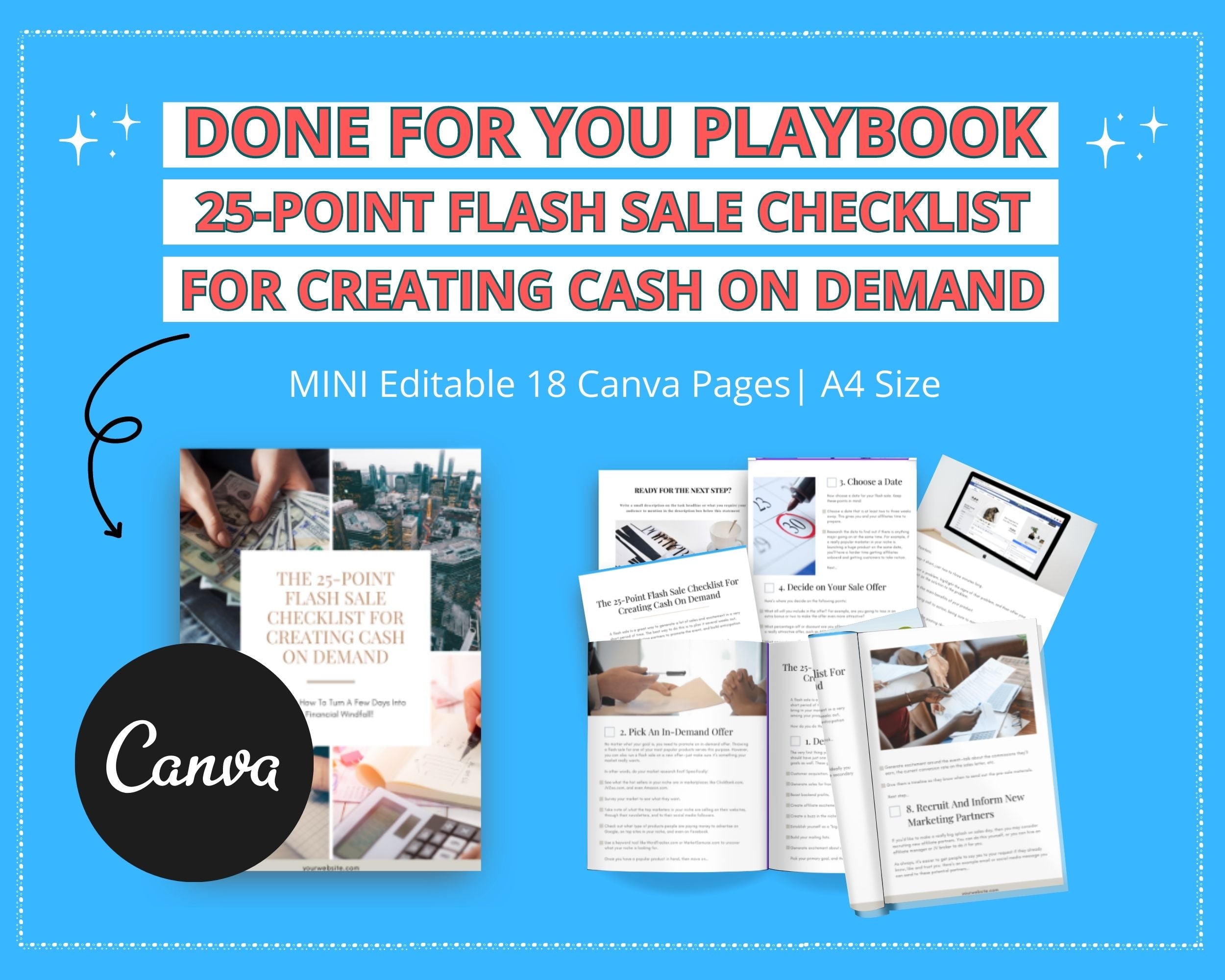 Done-for-You Mini 25-Point Flash Sale Checklist For Creating Cash On Demand