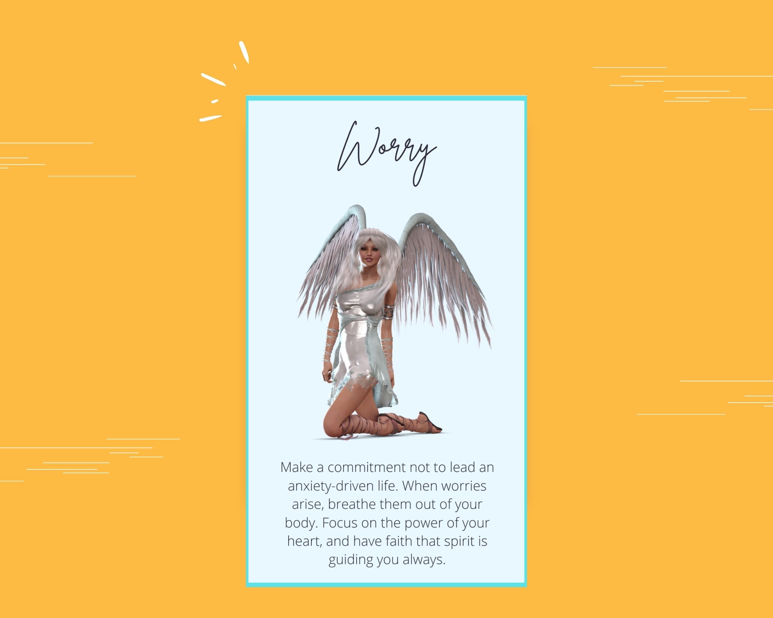 Messages from Guardian Angels Oracle Card Deck | Editable 44 Card Deck in Canva | Size 2.75"x 4.75" | Commercial Use