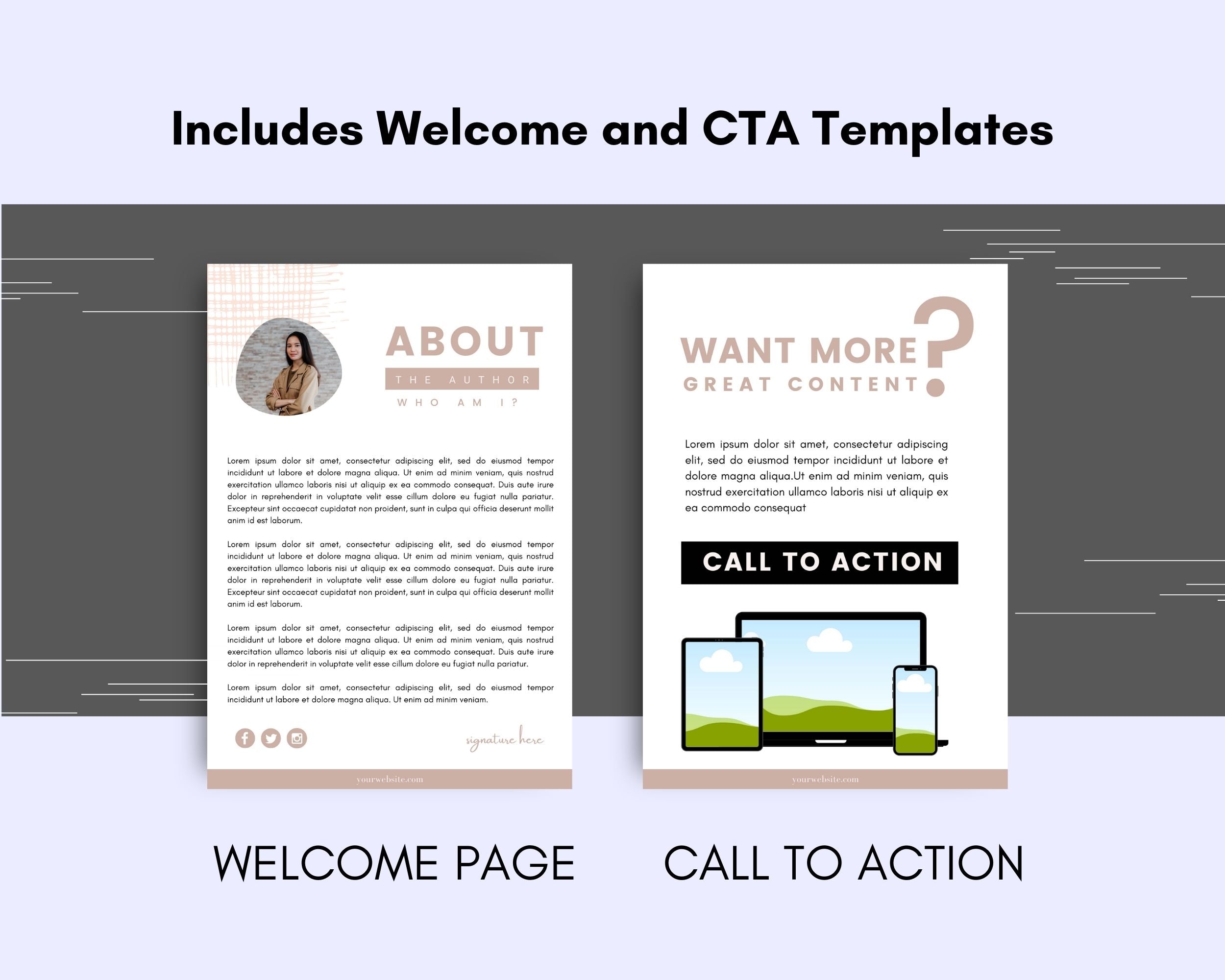 Editable Simple Productivity Ebook | Done-for-You Ebook in Canva | Rebrandable and Resizable Canva Template