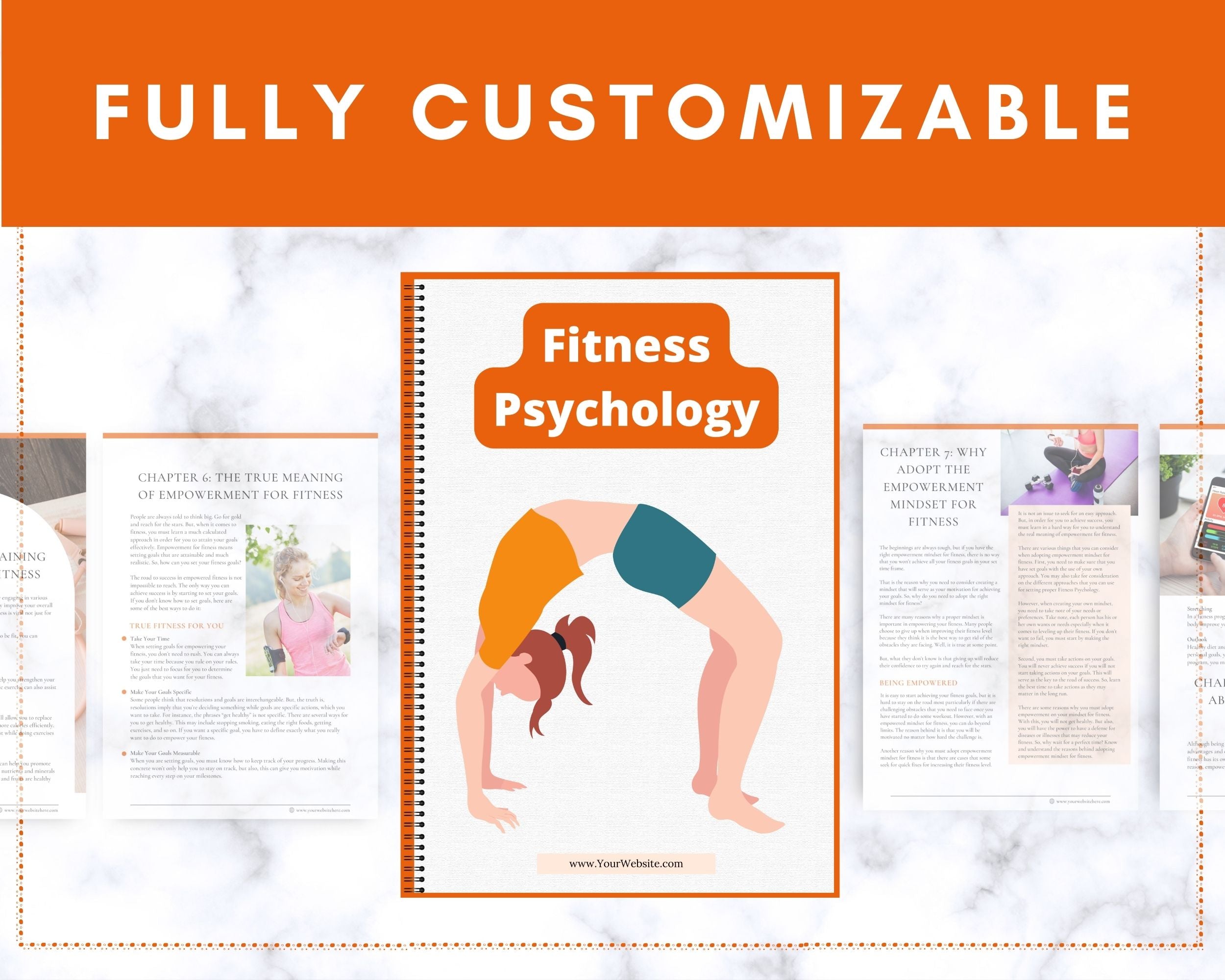 Editable Fitness Psychology Ebook | Done-for-You Ebook in Canva | Rebrandable and Resizable Canva Template