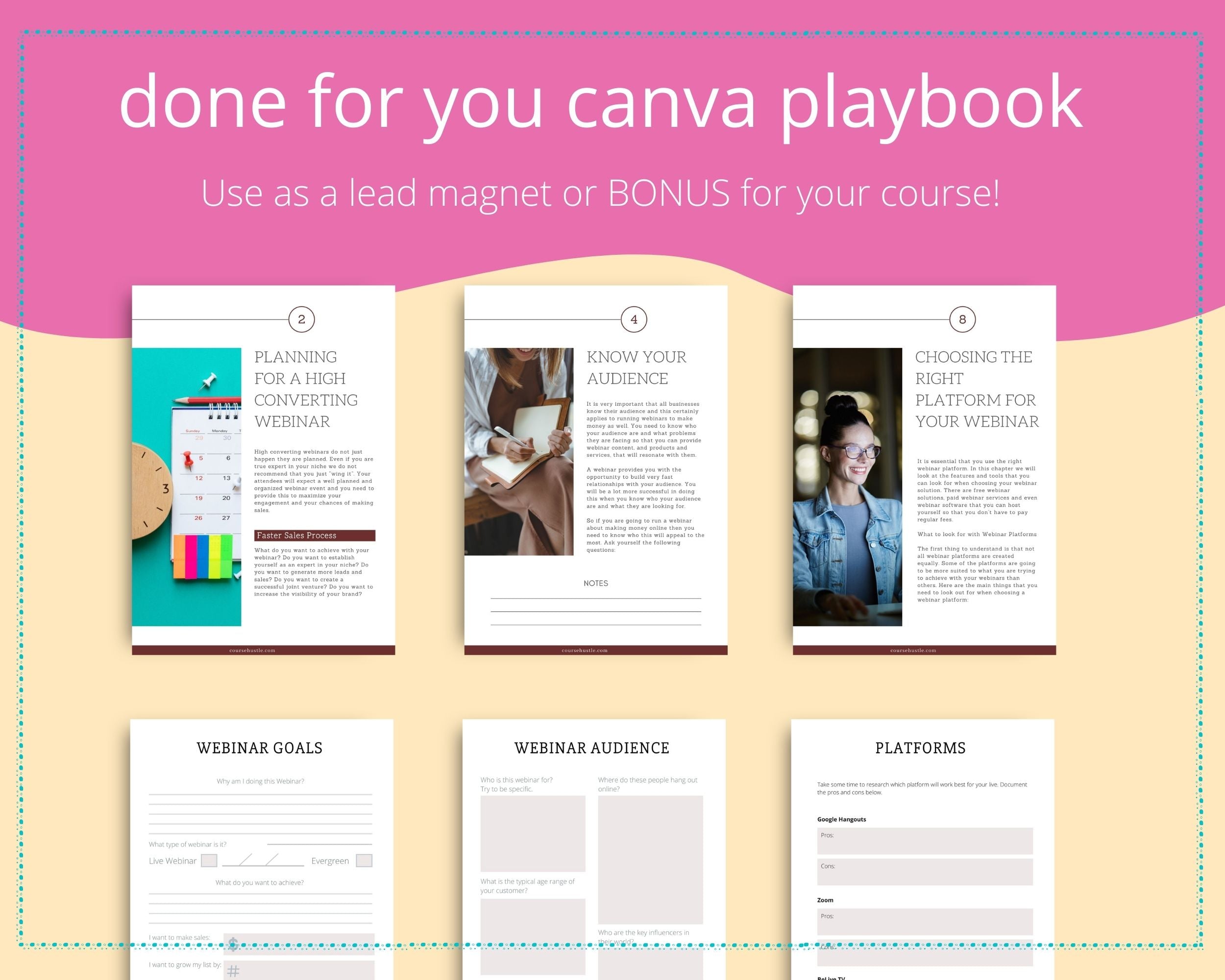 Done-for-You Webinar Mastery Playbook in Canva