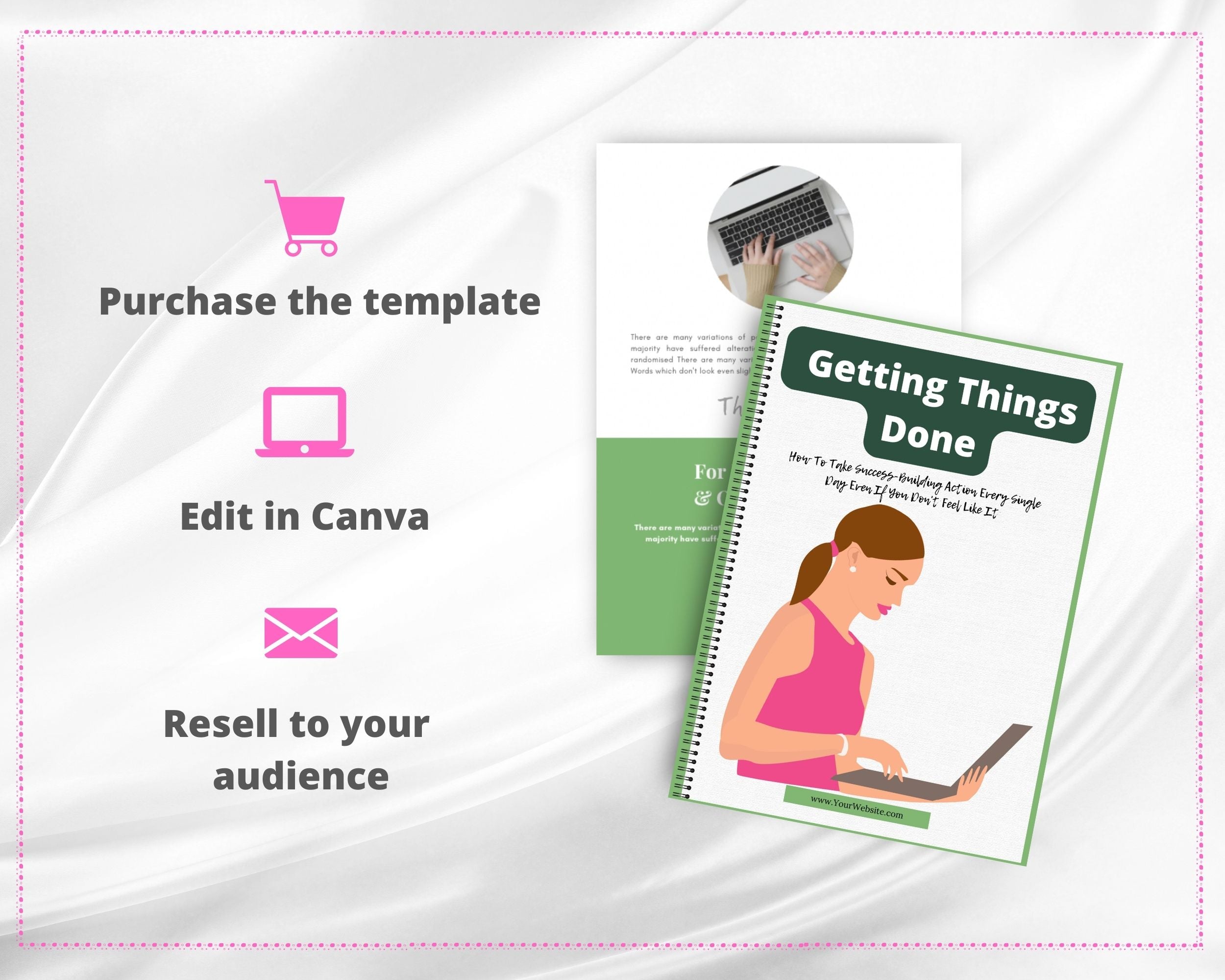 Editable Getting Things Done Ebook | Done-for-You Ebook in Canva | Rebrandable and Resizable Canva Template
