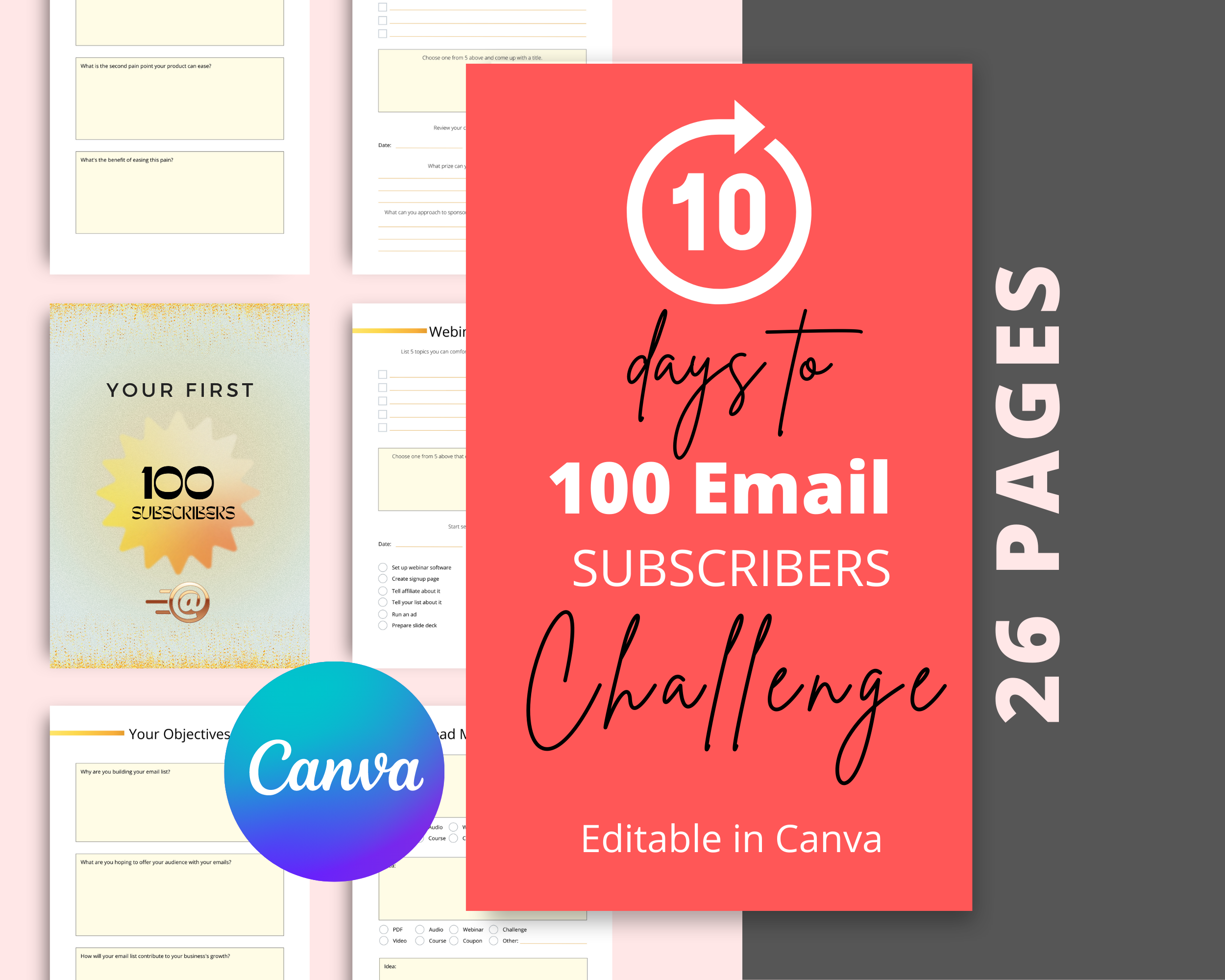 10 Days To Your First 100 Email Subscribers Challenge