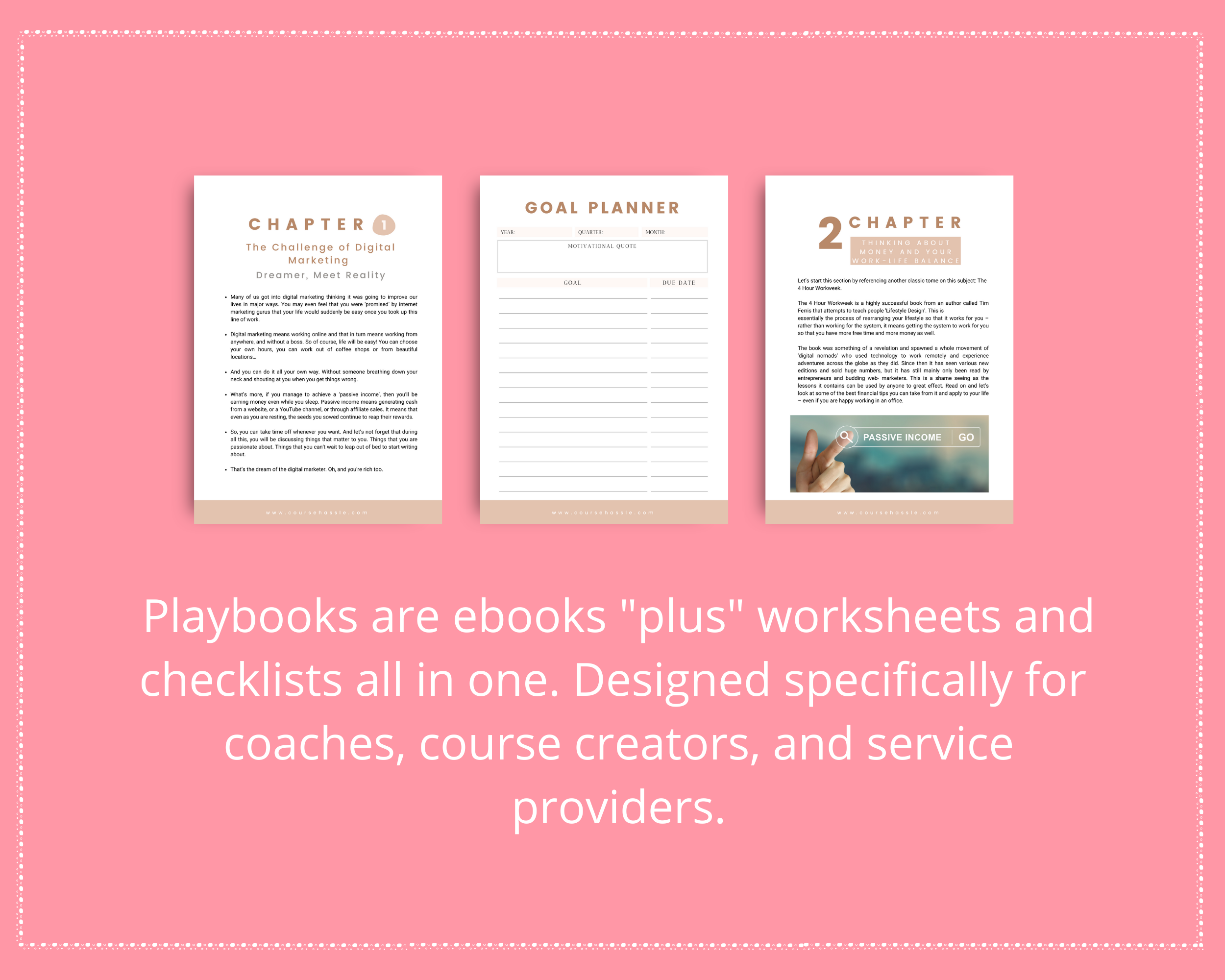 Done for You Digital Marketing Lifestyle Playbook in Canva | Editable A4 Size Canva Template