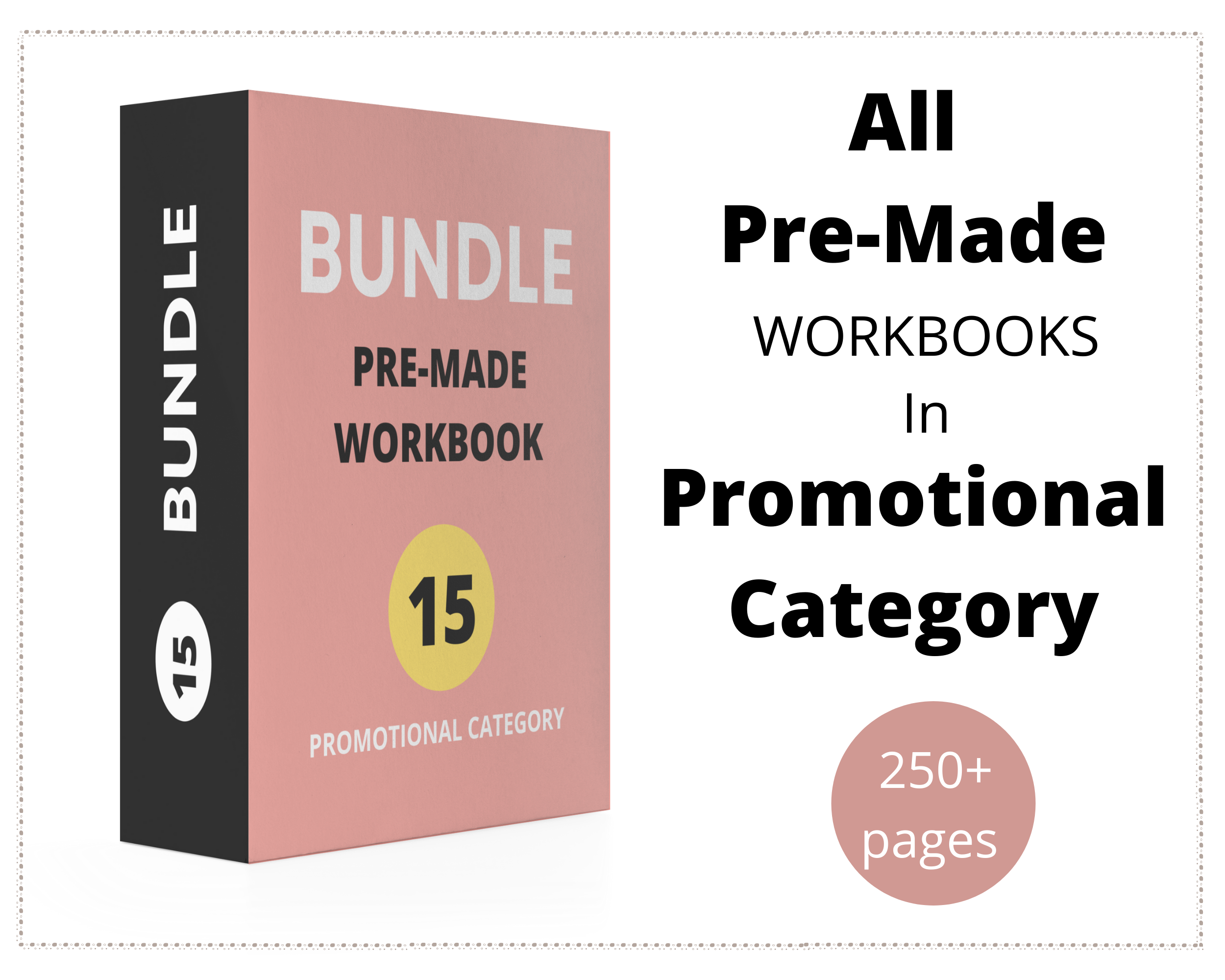 BUNDLE of 15 Promotional Workbooks | All Access to Everything in Promotional Workbooks Category | Big Bundle of Workbooks