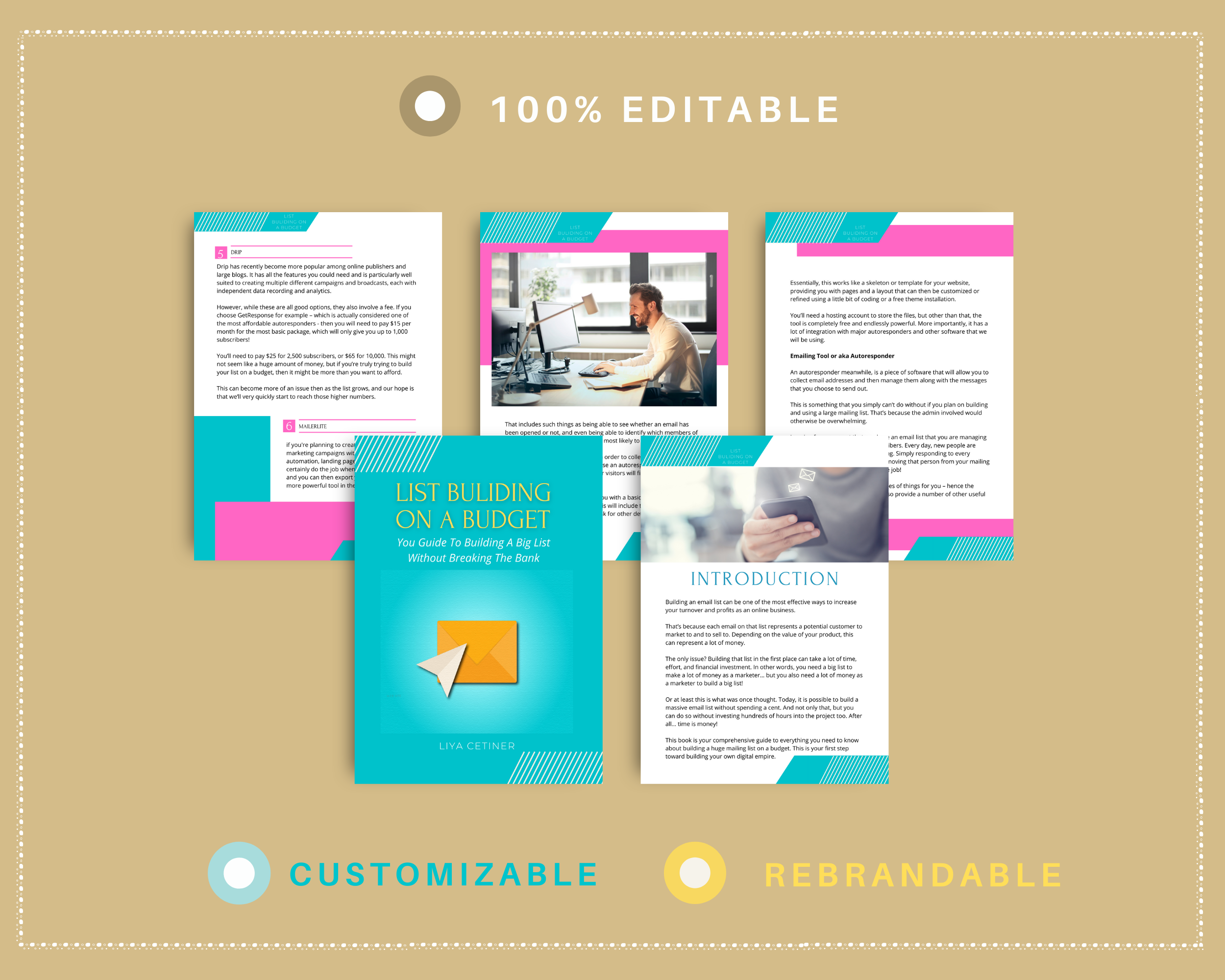 Done for You List Building Playbook in Canva | Editable A4 Size Canva Template