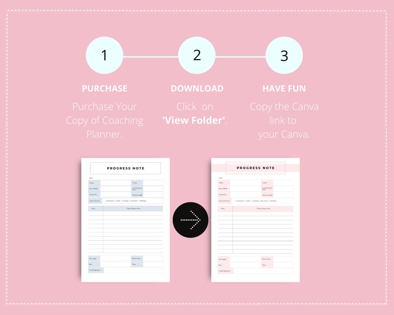 Editable Coaching Planner Templates in Canva | Coaching Tools