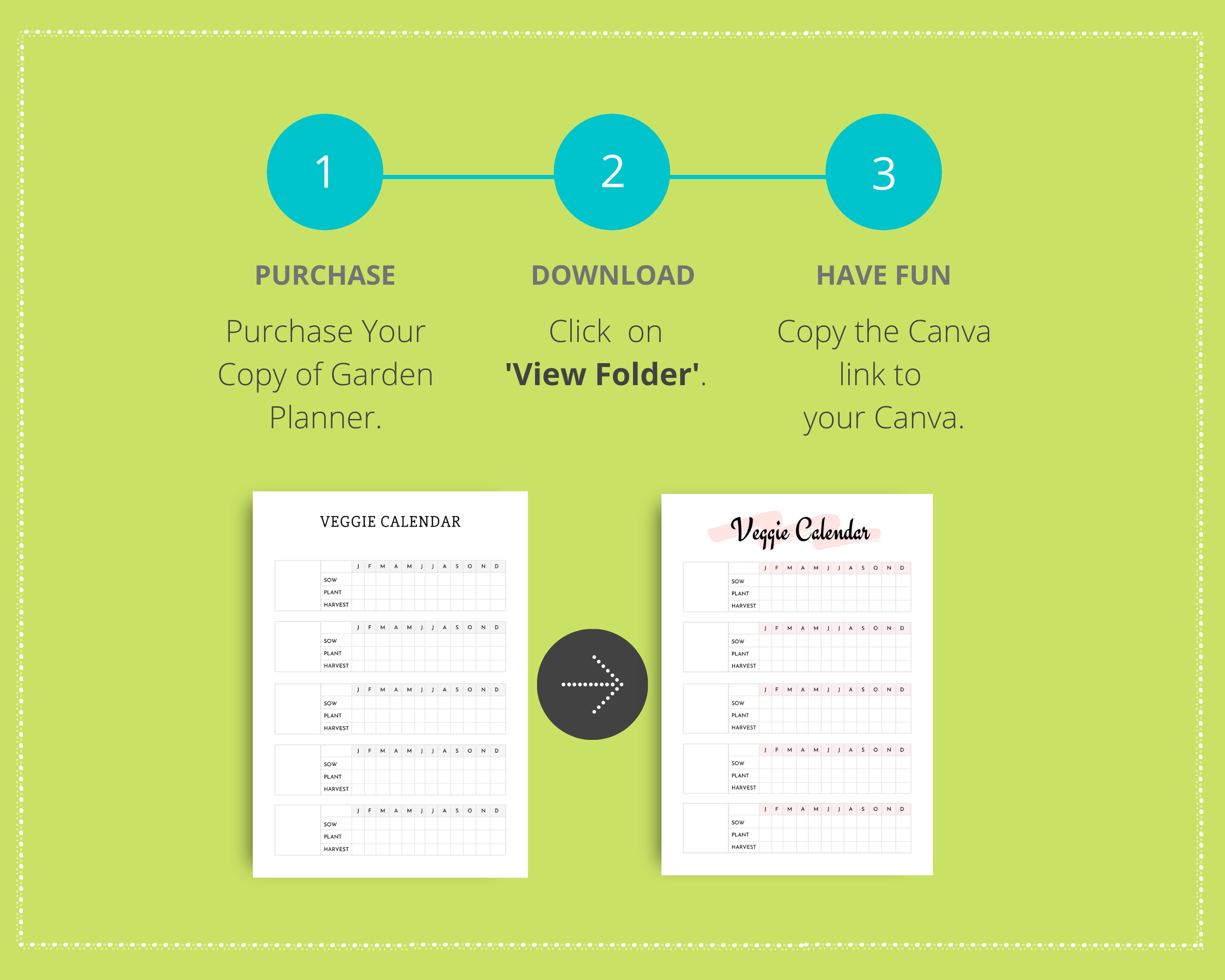 Editable Garden Planner in Canva | Commercial Use