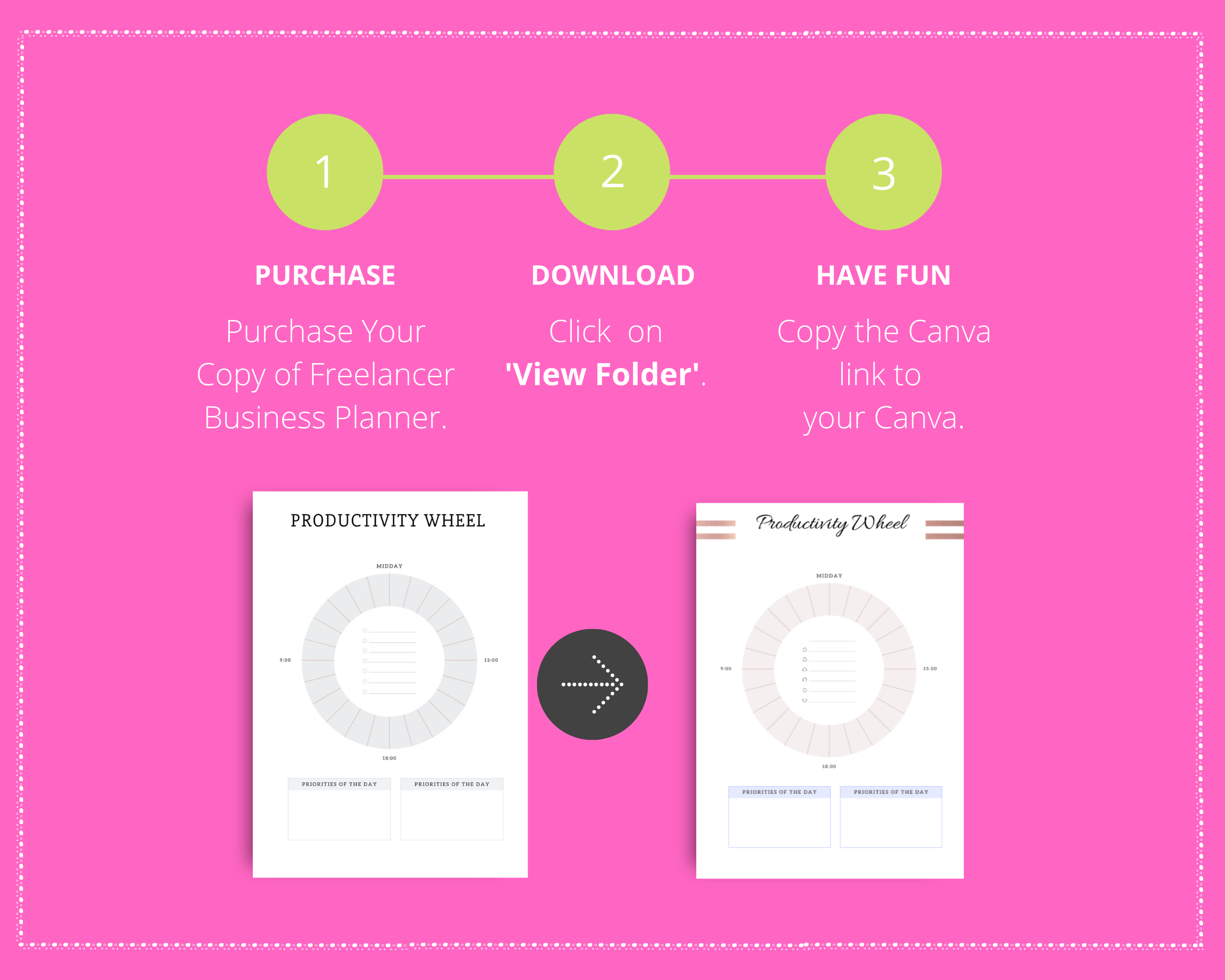Editable Freelancer Planner in Canva | Commercial Use
