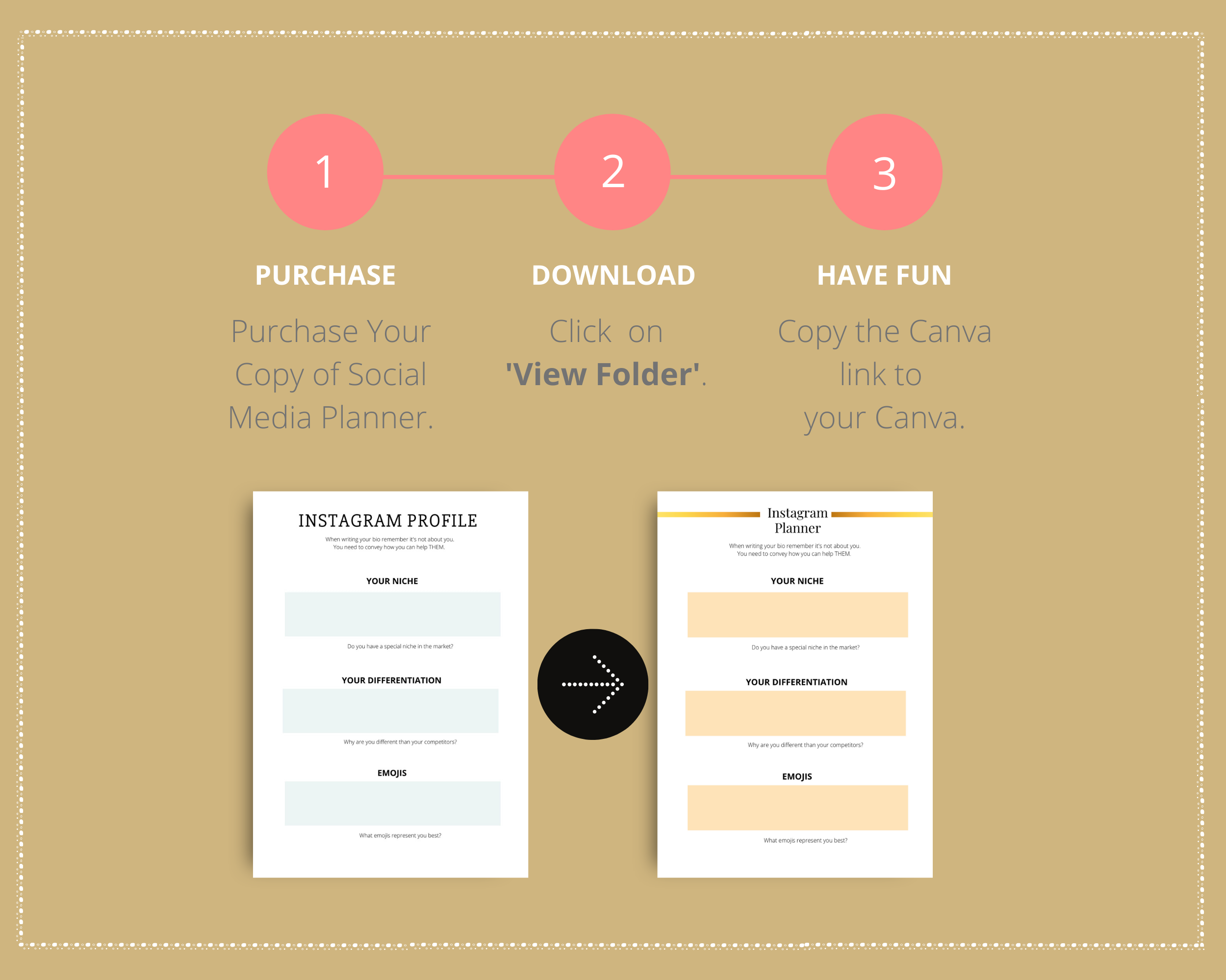 Editable Social Media Planner Templates in Canva | Commercial Use