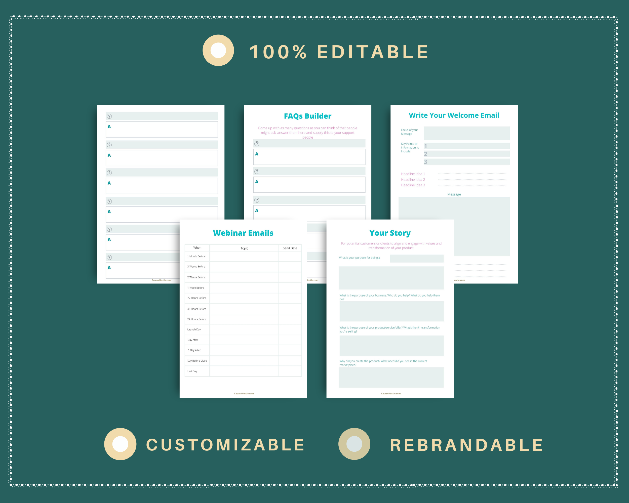 Pre-Made Workbook in Canva | Done for You Workbook | Commercial Use