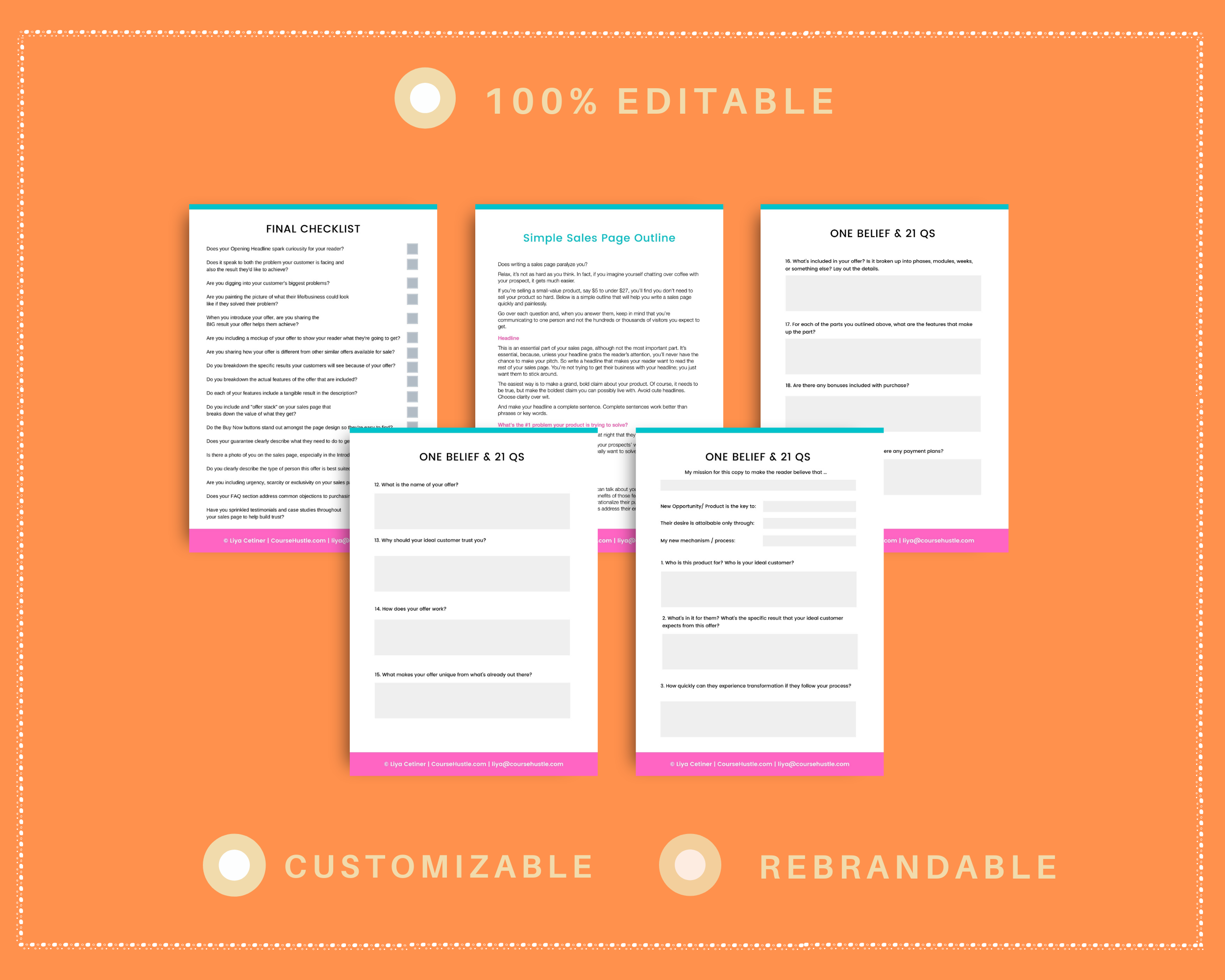 Pre-Made Workbook in Canva | Done for You Workbook | Commercial Use
