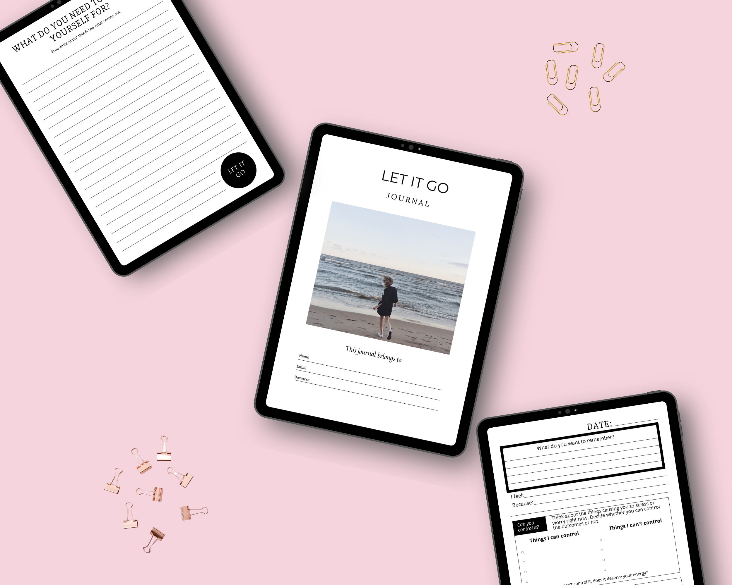 Editable Let it Go Journal in Canva | Commercial Use