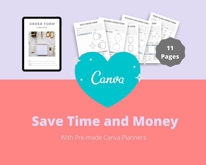 BUNDLE of 7 Online Shop Planners in Canva | Customizable | Editable Planners | Commercial Use | eCommerce Templates