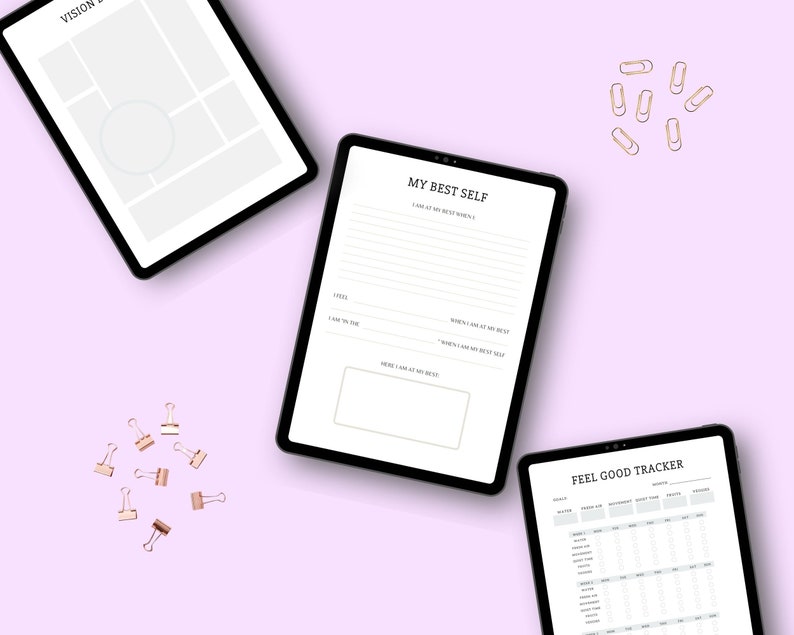Editable Law of Attraction Planner in Canva | Commercial Use
