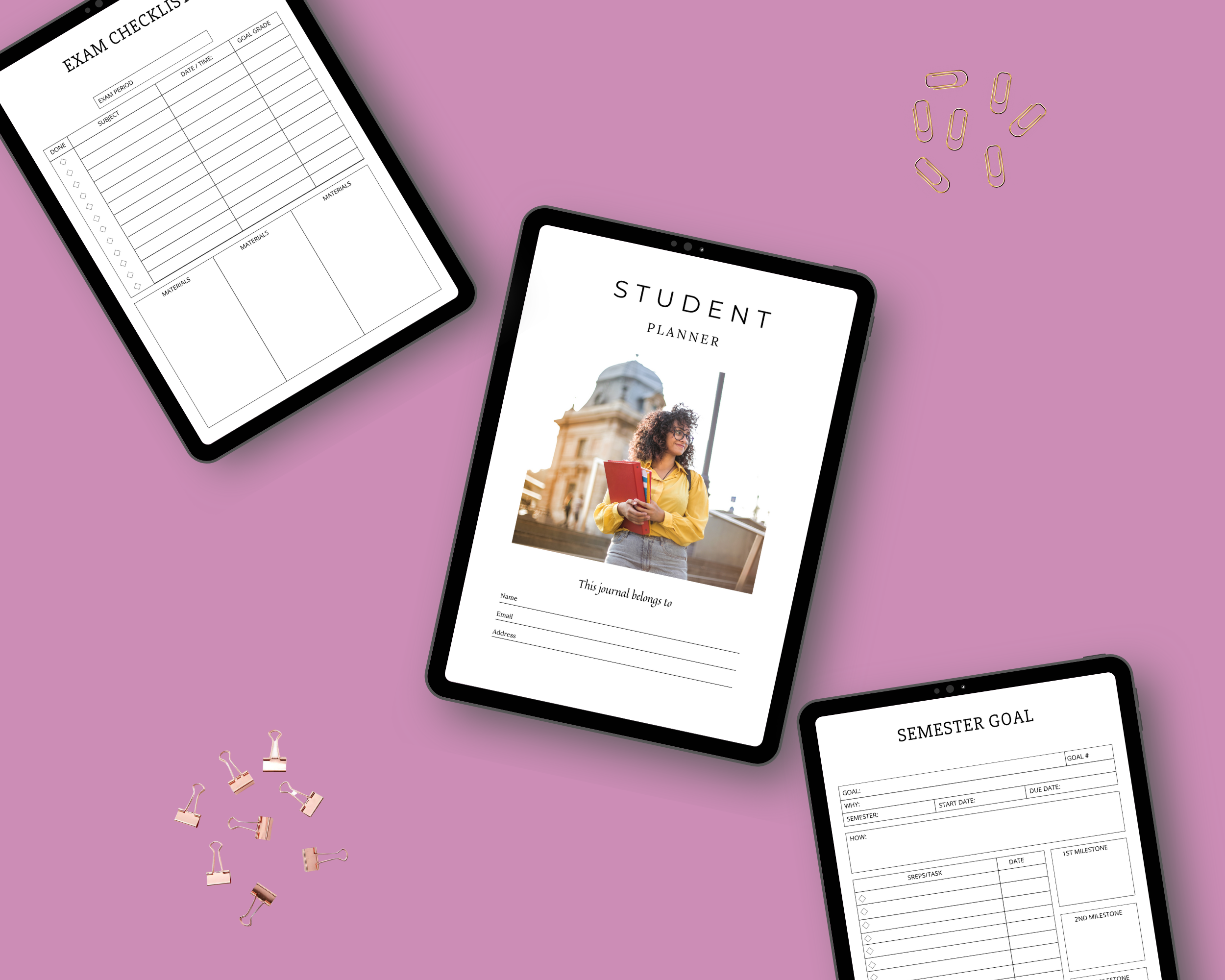 Editable Student Planner Templates in Canva | Commercial Use