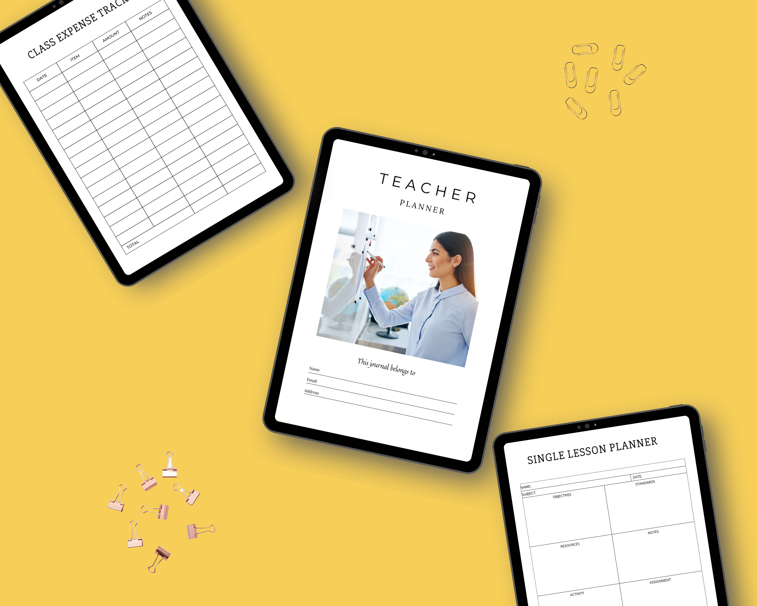 Editable Teacher Planner Templates in Canva | Commercial Use