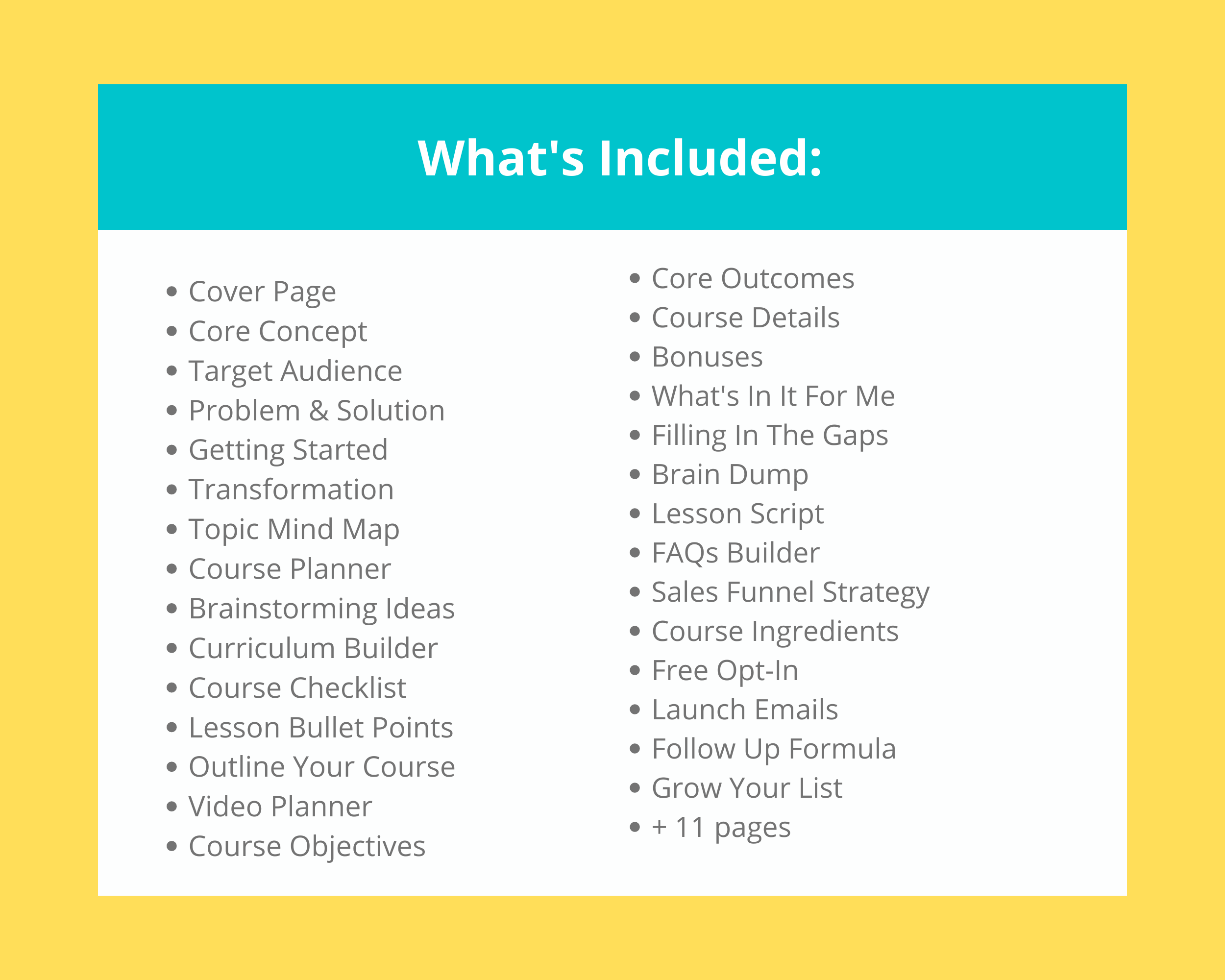 Editable Course Creation Planner in Canva | Commercial Use