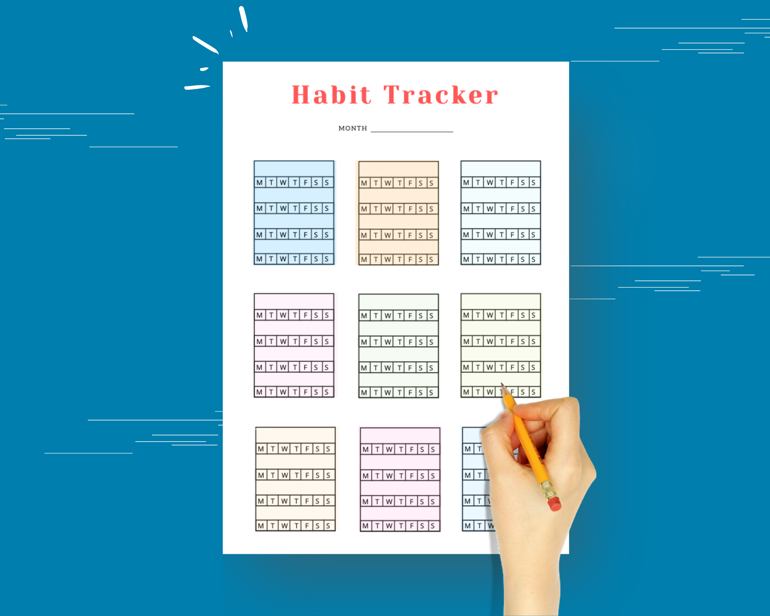 Habit Trackers Canva Templates | Coaching Tool