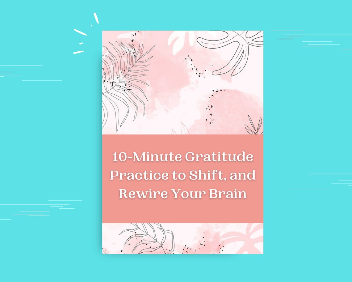 10 Minute Gratitude and Rewire Brain Meditation Card Deck | Editable 15 Card Deck in Canva | Commercial Use