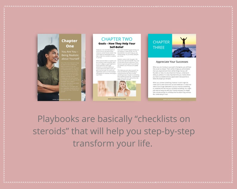 Done for You Self Mastery Playbook in Canva | Editable A4 Size Canva Template