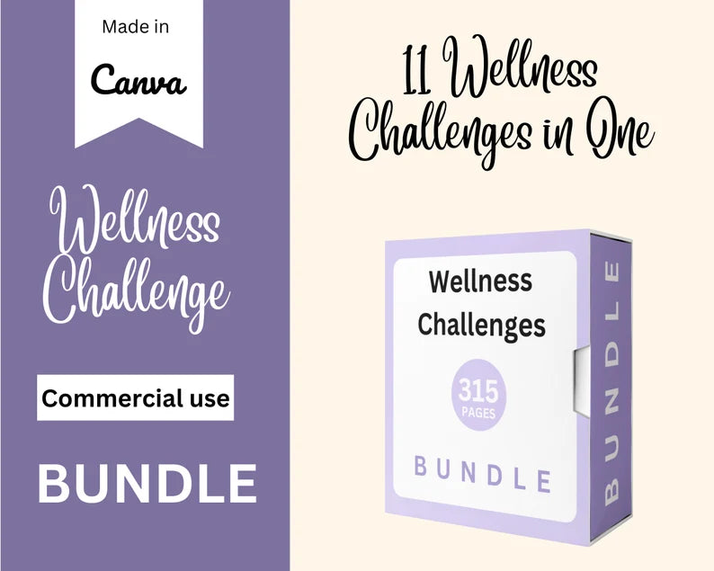 BUNDLE of 11 Wellness Challenges | All Access to Everything in the Wellness Challenges Category